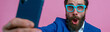 © pattozher - Man taking a selfie with a surprising expression