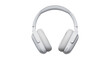 © Lucas - Isolated modern wireless over-ear headphones in pristine white color for immersive audio enjoyment