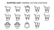 © Fazri - Minimalist Shopping Cart and E-commerce Interface Outline Icon Set for Online Store and Retail Web Design