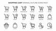© Fazri - Minimalist shopping cart and e-commerce outline icon set for online store interface and web design