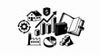 © Edan - Financial growth and business concepts visualized with icons