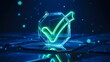 © Zee - Verified approval check mark icon with secure validation concept