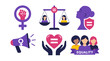 © BLU - Concept of gender equality and womens rights illustration.