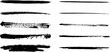 © touhidullahtushar - Black brush stroke collection isolated on transparent background for graphic design and artistic projects