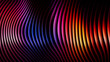 © Asadul - Abstract background featuring vibrant curved vertical lines in shades of red purple and orange on black