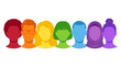 © kasun - Diverse individuals stand together, celebrating unity and inclusion within a vibrant, supportive community