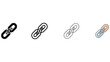 © Sahena Studio - Hyperlink chain icon set, website link symbols, digital connection vectors Editable Vector