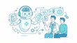 © prabuddamadushan - AI Medical Assistant Robot Vector for Doctor Patient Consultation and Smart Healthcare Automation