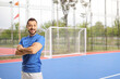 © Ljupco Smokovski - Football player at a pitch