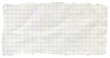 © Na-um - Ripped graph paper carefully isolated with detailed torn edges textur for message background.
