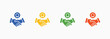 © RiskiAyu - Solidarity Icon Set Color Multiple Style Collection Illustration