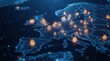© Umnat - Digital map of Europe with glowing security locks representing cybersecurity and data protection.