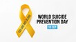 © MASUD - World suicide prevention day awareness yellow ribbon symbolizing hope and support