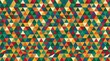 © Zidna - Seamless geometric pattern with colorful triangles in a vibrant grid