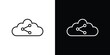 © ramsey - Cloud share icon minimal symbol collection
