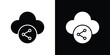 © Vince - Cloud share icon outline pictogram series