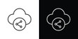 © Vince - Cloud share icon collection for website