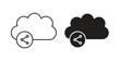 © mila - Cloud share icon simple artwork group