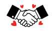© ISLAH - Handshake with Hearts: Business Partnership, Agreement, Love, Trust, and Friendship