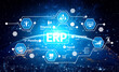 © InfiniteFlow - Visual representation of Enterprise Resource Planning concepts showcasing interconnected software applications, emphasizing efficiency and organizational management in a globalized digital era. Tessel