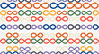 © Setelar - Infinity Loop Symbol Horizontal Rows Seamless Vector Pattern Wallpaper