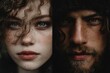 © Anik - Young Woman with Curly Hair and Man with Beard in Dramatic Light