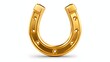 © Pro Clipart - Shining golden horseshoe isolated on a white background with subtle shadow Premium render ideal for good luck symbols casino themes equestrian topics and financial success concepts