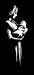 © Marina - Vector drawing. Mother with new born baby
