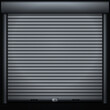 © Monad Nomad - Closed metallic roller shutter door background