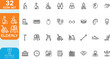 © MdAbdulMomin - Elderly line editable Vector illustration icon set. Containing old, senior, Pensioner, grandparents, caregiver, health care, and more. on transparent background.