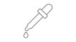 © Alisha - Modern pipette dropper vector icon with customizable line weight, professional laboratory equipment illustration for medicine and science projects, clean minimalist outline design isolated