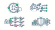 © Kirun - Business process management and security icons set.