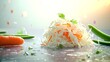 © Muhammad - Shredded white cabbage and carrot salad on reflective surface