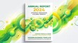 © Nabeel - Modern book cover template with green and yellow colour, Circle shapes astract Brochure template design, cover design, annual report, magazine ads, flyer, booklet A4 size,