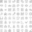 © vectorwin - Comprehensive set of thin outline icons for business, tech, ecology, health, finance and lifestyle on white background minimal vector pictograms for ui, web and print use