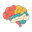 © Zakiavida - Human Brain Organ Vector Illustration Flat Cartoon Design