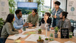 © Oleksandr - Diverse team addressing climate anxiety through sustainability action