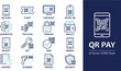 © LRB - Set of financial trading and stock market vector line icons for business and finance applications