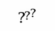 © MDakramul - Couples question mark black background, alpha channel