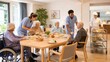 © zuchero - Breakfast Service and Caregiver Support in a Nursing Home Dining Room