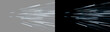 © Olena - Abstract light streaks speed blur effect on dark and isolated background. Fast motion blur light trails burst zoom effect overlay. High speed glowing motion lines perspective effect