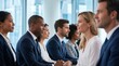 © dadi - Diverse business team in a corporate meeting. Professional colleagues collaborating in office.