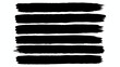 © Rafael - Six black brush stroke lines on white background