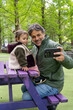 © Bisual Studio/Stocksy - Father Taking Selfie With Baby Girl During London Sightseeing