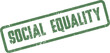 ©  Design_ mn - Authentic green rubber stamp impression advocating for fundamental social equality and human rights