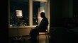 © Dartomo - Patient Sits Alone In Dark Hospital Room Looking Out Window