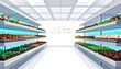 © Tuan - Modern indoor vertical farm with hydroponic vegetable shelves.