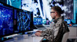 © Andrey Popov - Military Commander Studies Map At Army Base