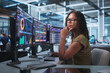 © Andrey Popov - Young African American Woman Uses Cybersecurity Software To Scan Computer