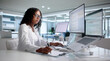 © Andrey Popov - African Medical Scribe Reviews Clinical Notes Using AI Software